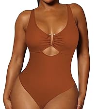 Duigluw One Piece Swimsuit Women High Cut Backless Tummy Control Bathing Suit Monokini Swimwear