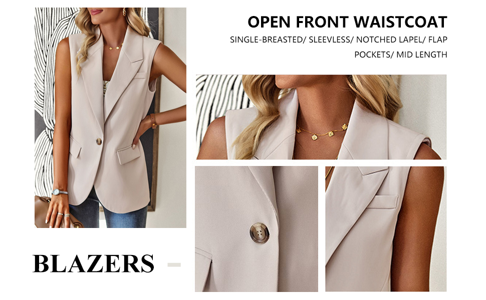 Open Front Blazers