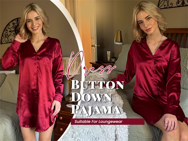 satin silk pajama dress