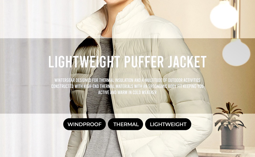 Lightweight puffer jacket