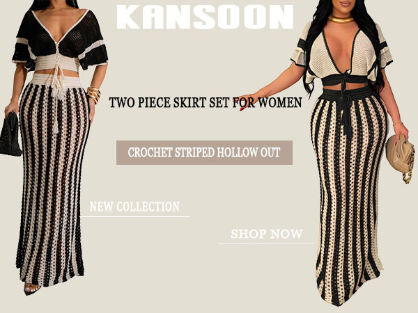 crochet sets two piece women