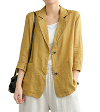 linen blazer women