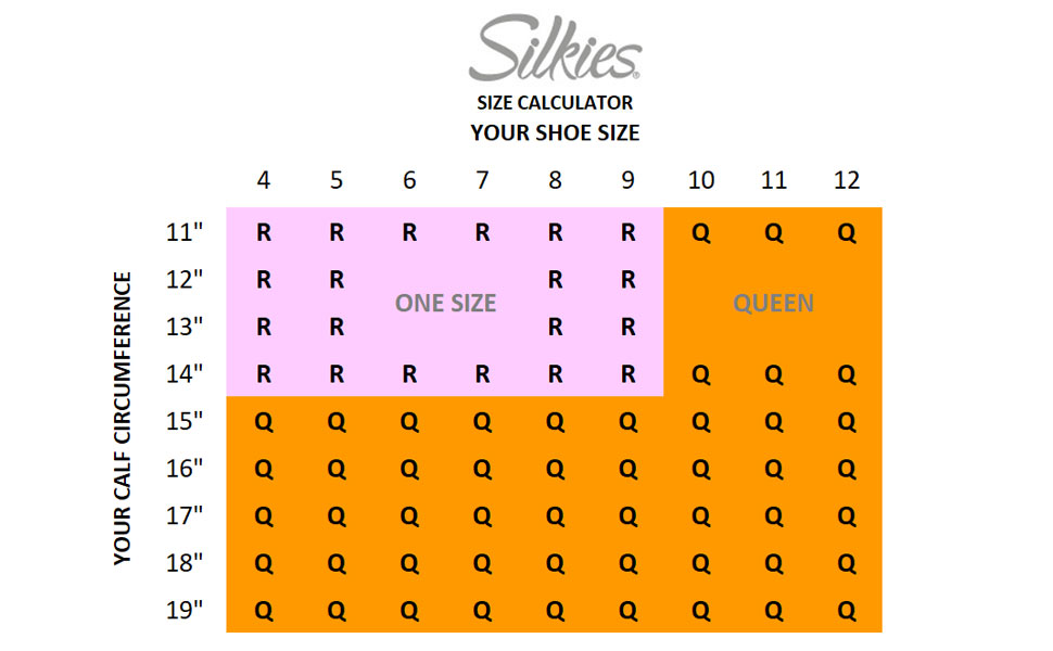 Silkies Knee-Hi Size Calculator