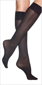 Silkies Tuedo Ribbed Trouser Socks