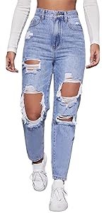 High Waist Denim Pants