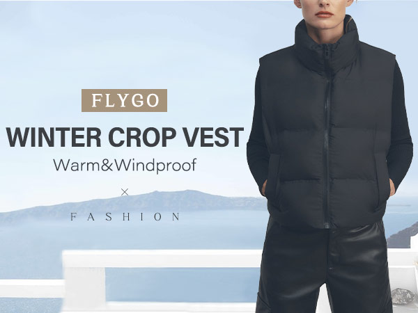 Women''s Crop Padded Vest