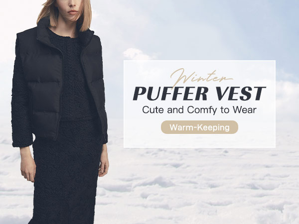 Lightweight Puffer Gilet Outerwear with Pocket