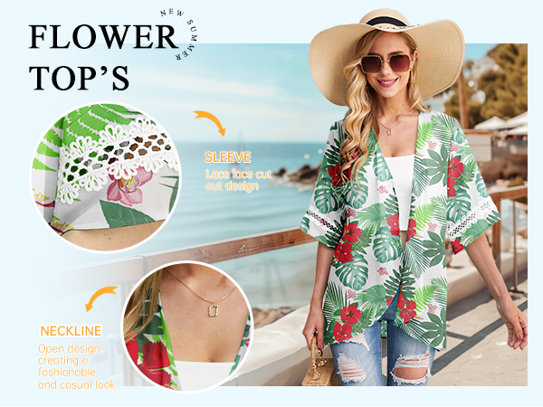 Beach Cover Up Chiffon Cardigan