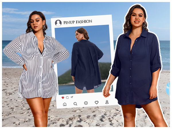 plus size swimsuit cover up for women