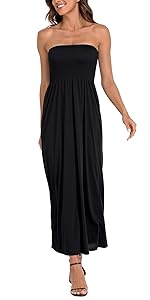 curvy plus big junior spring boho lounge vacation hippie bandeau sleeveless casual maxi summer