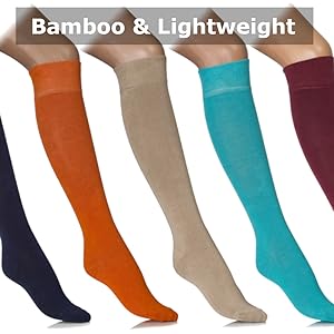 socks women knee high thigh stockings long bamboo tights cotton boot highs trouser girls ladies tall