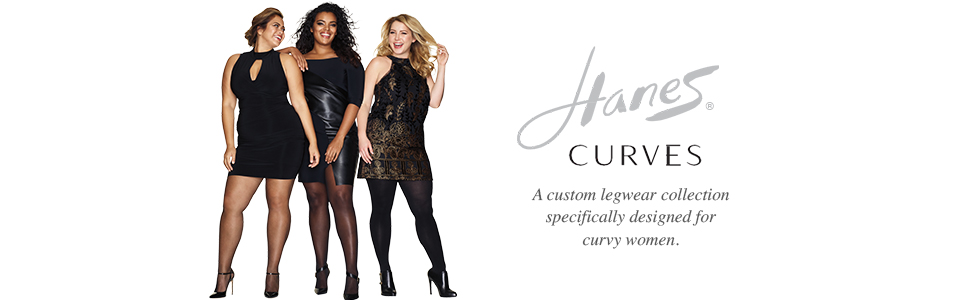 HSP005; hanes curves; plus size tights; tights; leggings