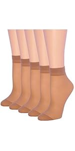 Ankle High Sheer Socks