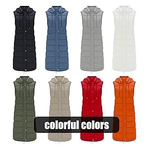 long winter vest for women