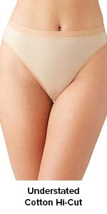 UNDERSTATED COTTON HI CUT PANTY