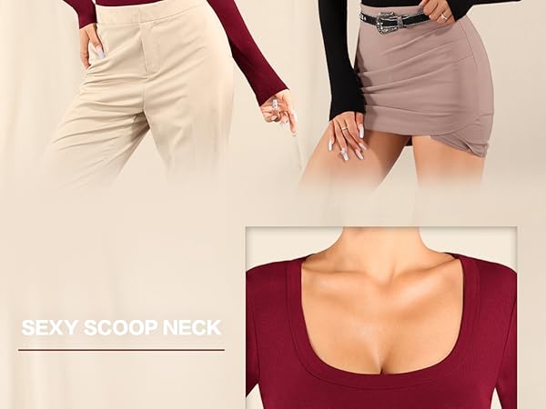 square neck tops for women