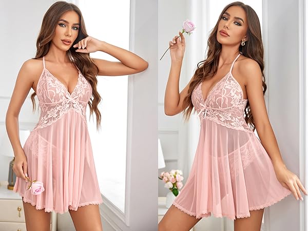 v neck nightgown