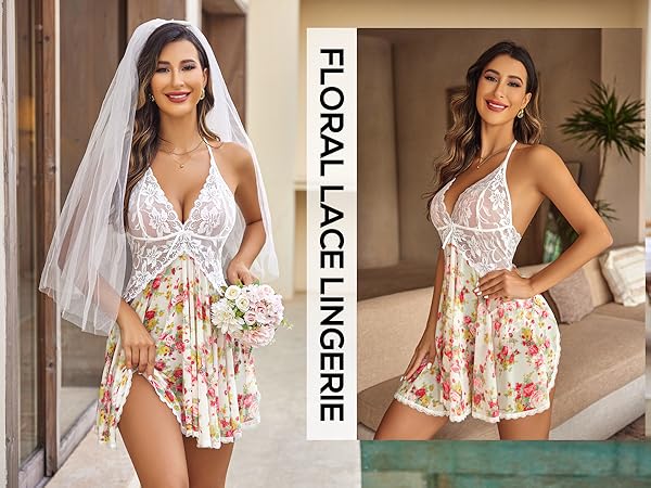 floral chemise lingerie