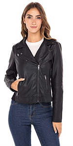 moto jacket faux leather