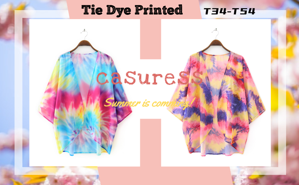 casuress tie-dyed printed cardigan