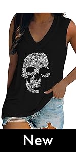 rhinestones tank top