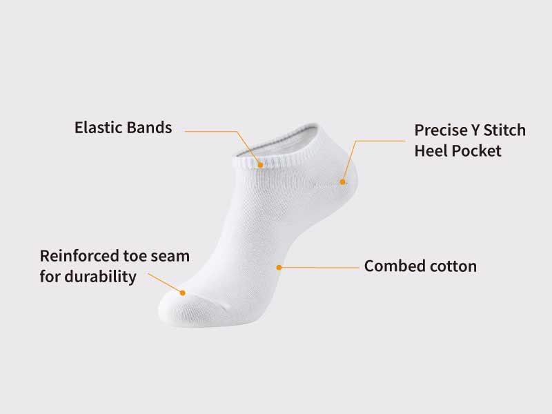 thin cotton low cut ankle socks