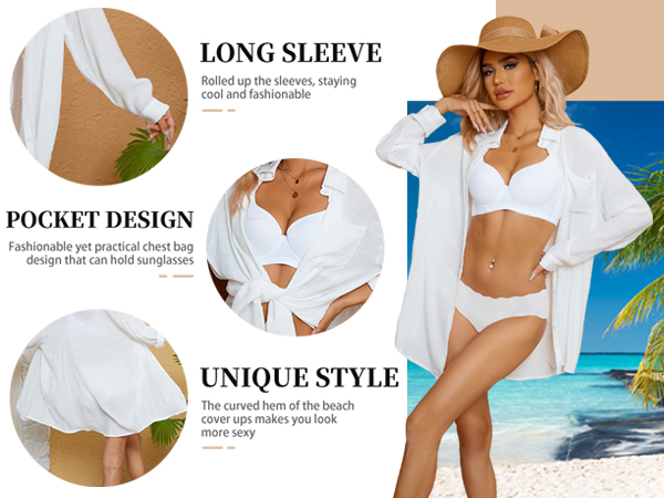 cover ups for swimwear women