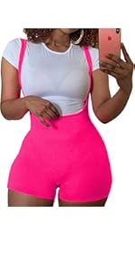 Sexy Backless Bodycon Spaghetti Strap Shorts Pants Jumpsuit