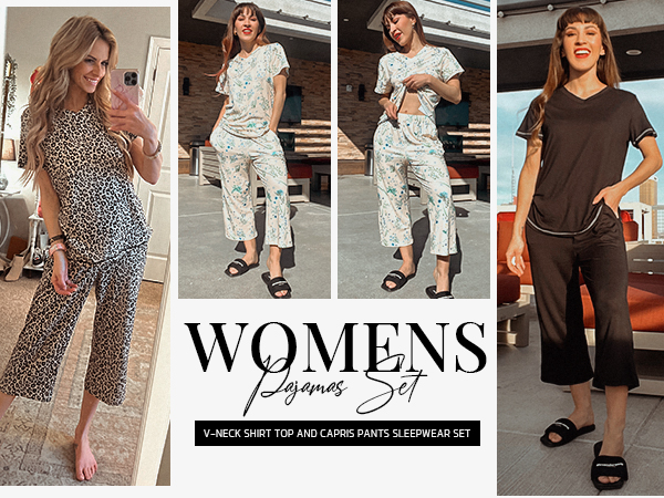 ladies pajamas sets