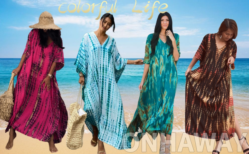 Beach Maxi Dresses Women''s Plus Size Caftans Kaftan Dresses Beach Caftans Swimsuit Cover ups