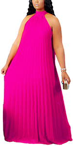 Womens Sexy Plus Size Chiffon Dress