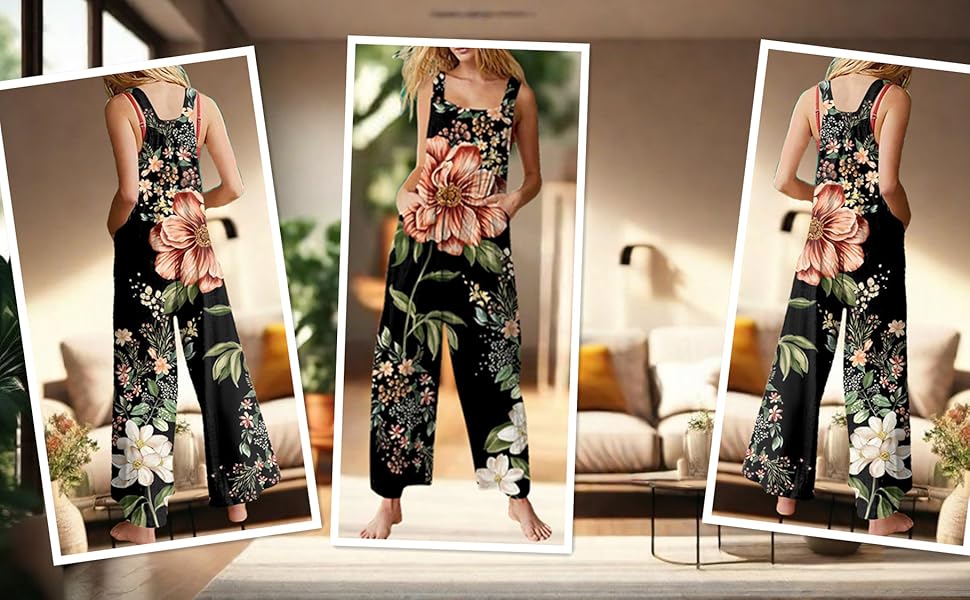 Floral Print Jumpsuit