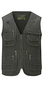 Army Green Classic Men Fishing Vest