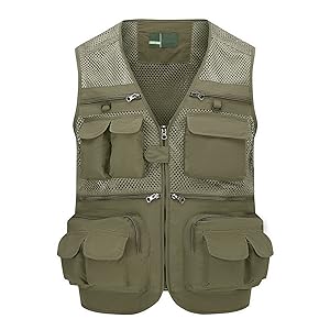 Light Khaki Fishing Vest