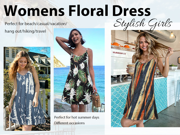 floral print dresses hawaiian holiday dress 2024