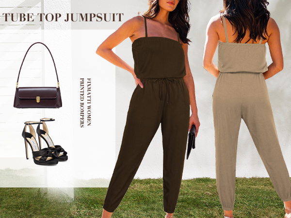  High Waisted Jumpsuits Rompers