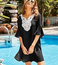 Swimsuit Coverups for Women Beach Dresses Summer Sexy Flowy Beach Cover Up