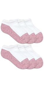 Jefferies Socks Womens Low Cut Half Cushion Seamless Sport Socks 6 Pair Pack