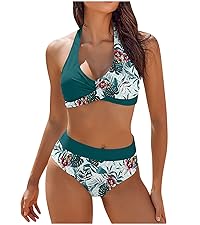 high waisted bikini sets for women tummy control