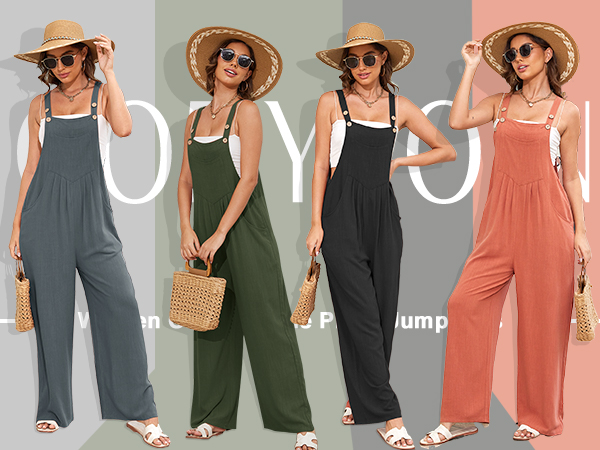 boho overalls linen jumper for women overalls for women loose fit stretchy overalls for women