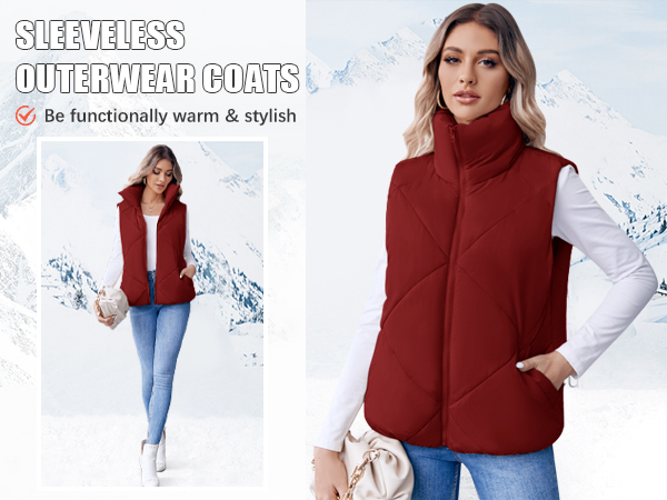 women puffer vest