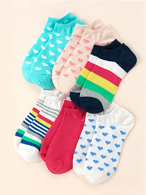 cute colorful ankle socks