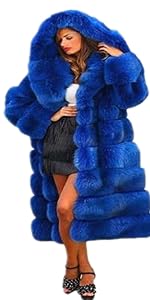 Women faux fur coat