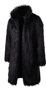 Mens faux fur coat