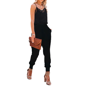 womens jumpsuits Summer Lace Halter Dark Grey Jumpsuits formal jumpsuit for women evening party 