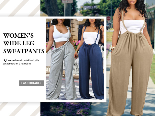 women wide leg sling pants