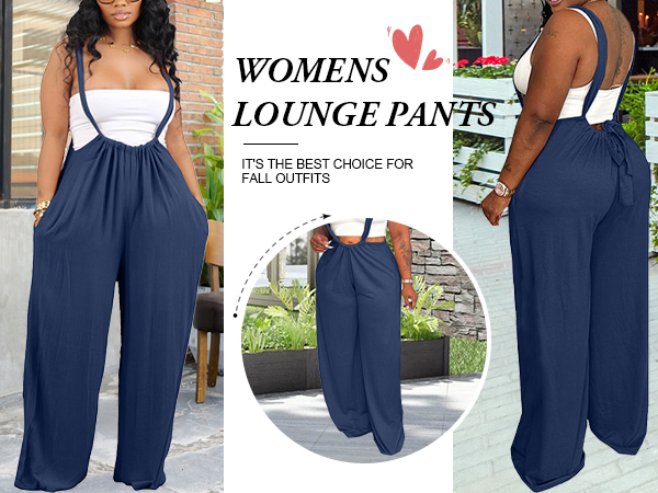 women wide leg sling pants