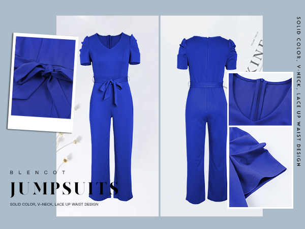 blue jumpsuit