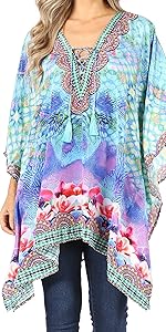 digital print simple flowy v neck short sleeves tunic top blouse floral print summer essential nice