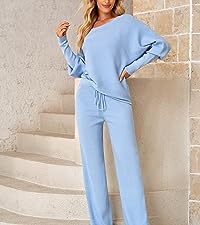 knit set sweatsuits sweater pant suit